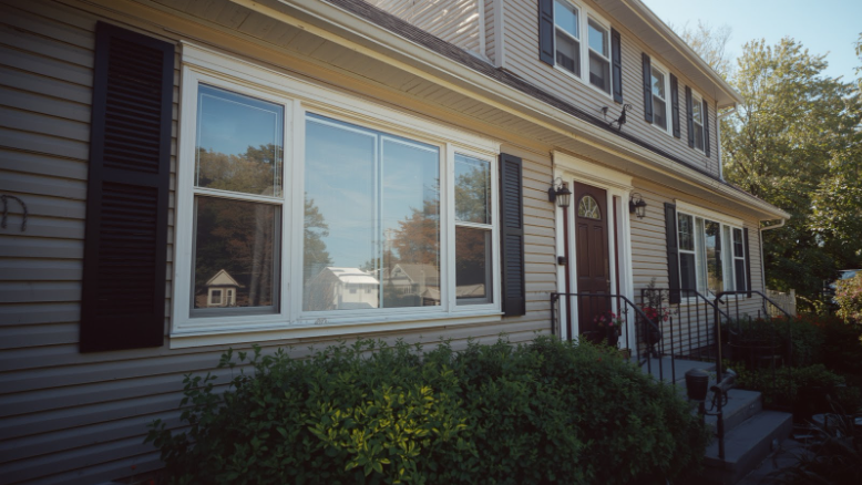 Upstate New York home with newly installed modern windows that improve curb appeal and increase resale value