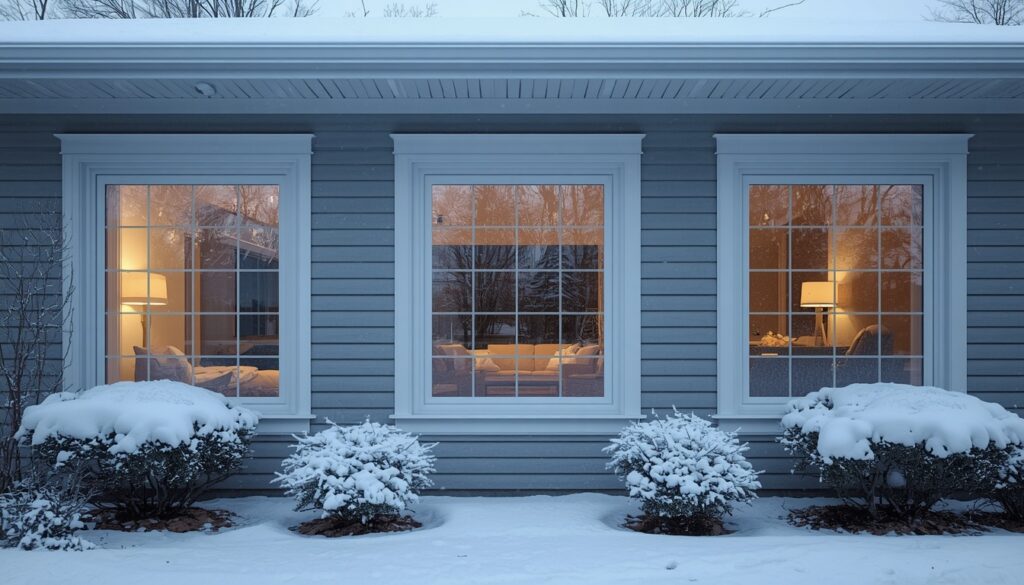 Comparison of single, double, and triple-pane window glass for winter insulation
